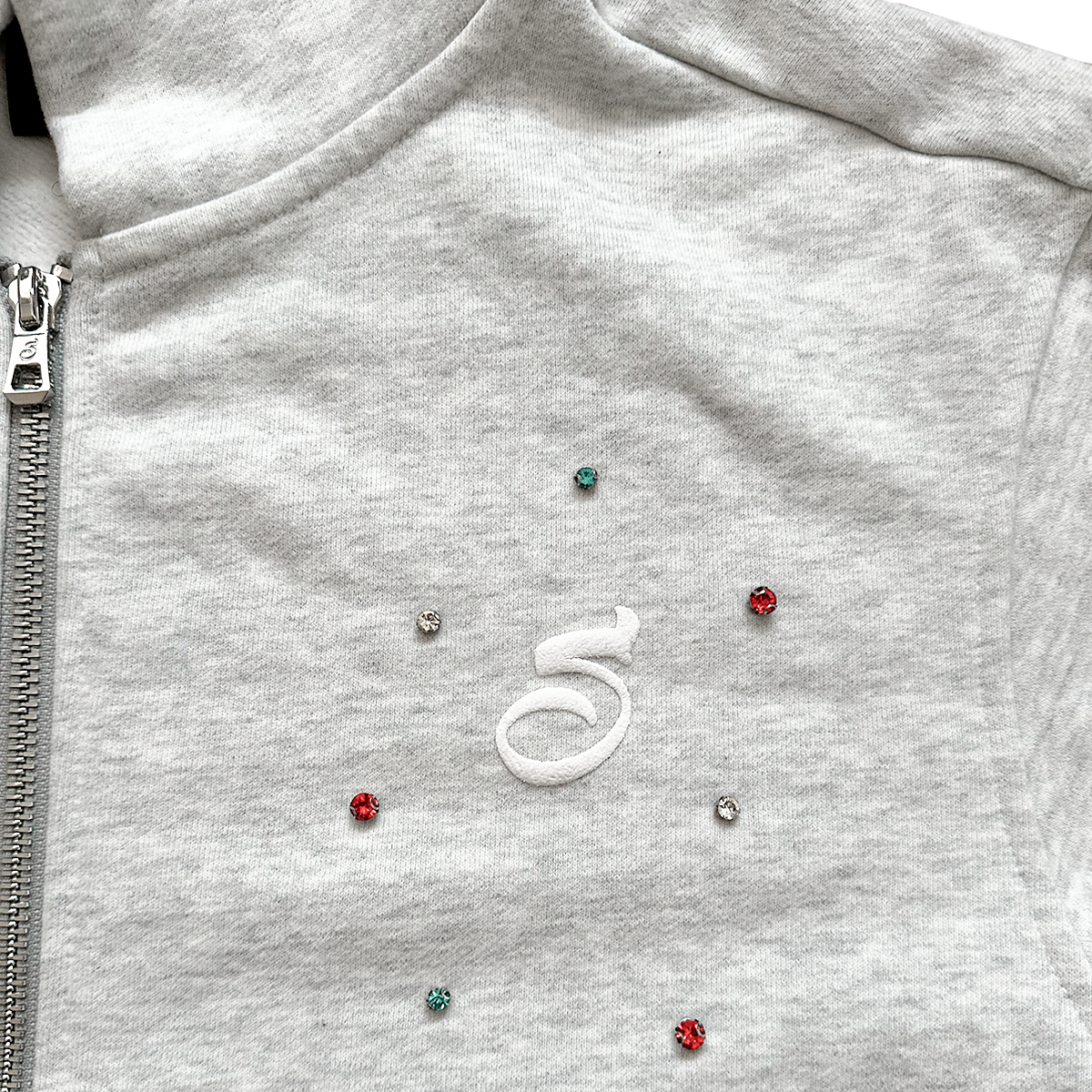ZIP HOODIE LIGHT GREY