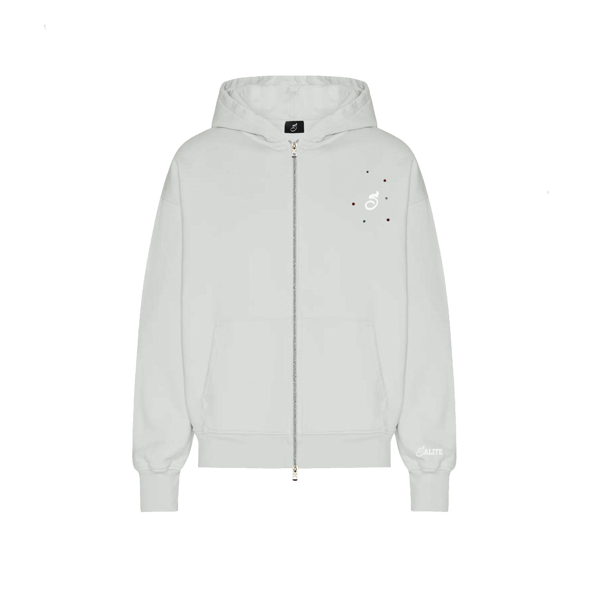 ZIP HOODIE LIGHT GREY